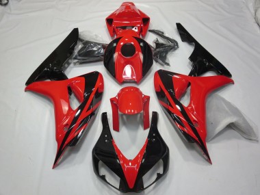 Rosso Nero Stile OEM Senza Decalcomanie 2006-2007 CBR1000RR Carena Moto