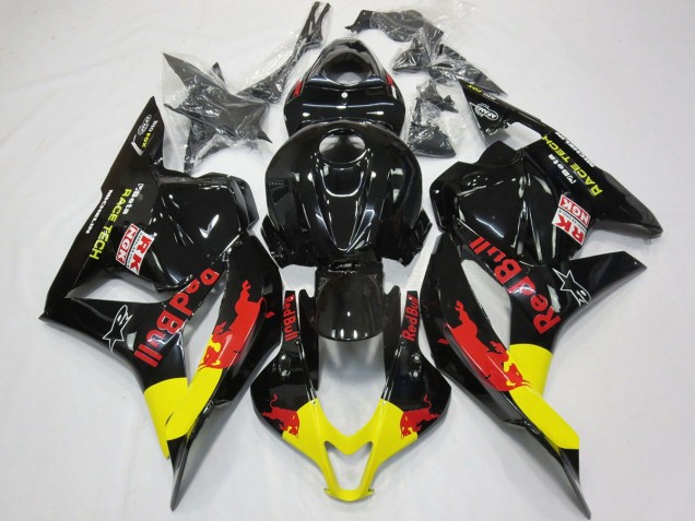 Rosso Toro Nero Lucido 2009-2012 CBR600RR Carena Moto Rosso Toro Nero Lucido 2009-2012 CBR600RR Carena Moto