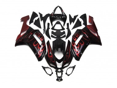 Rouge Brillant Flamme 2007-2008 ZX6R Carena Moto