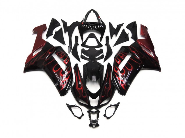 Rouge Brillant Flamme 2007-2008 ZX6R Carena Moto