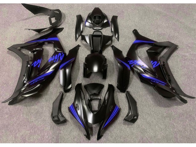 Satinato Nero & Blu 2016-2019 ZX10R Carena Moto Satinato Nero & Blu 2016-2019 ZX10R Carena Moto