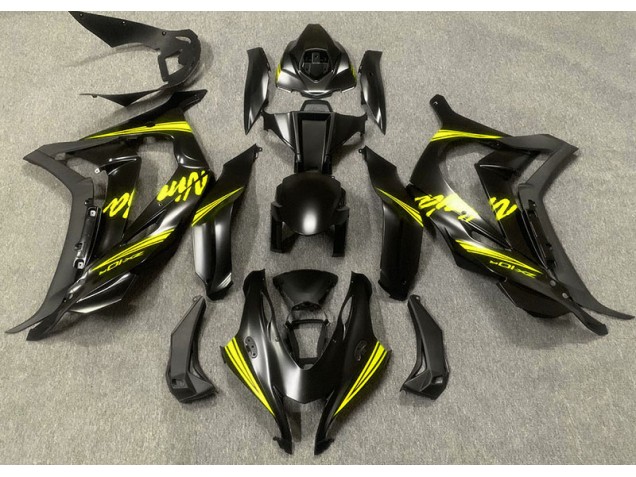 Satinato Nero & Giallo 2016-2019 ZX10R Carena Moto Satinato Nero & Giallo 2016-2019 ZX10R Carena Moto