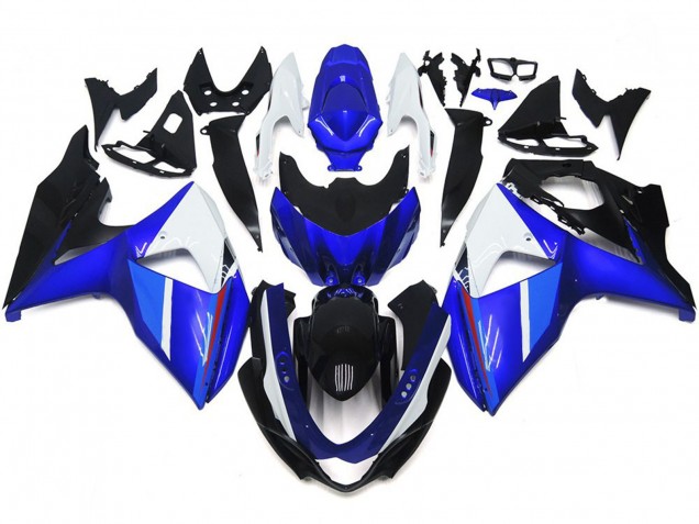 Solido Nero Lucido Blu Bianco 2009-2016 GSXR 1000 Carena Moto Solido Nero Lucido Blu Bianco 2009-2016 GSXR 1000 Carena Moto