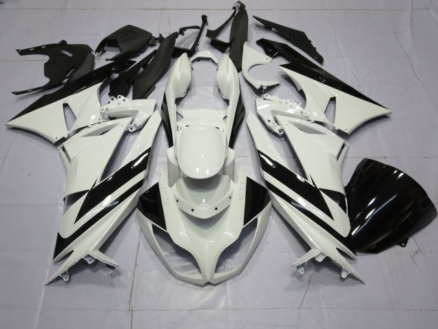 Speciale Bianco Nero 2009-2012 ZX6R Carena Moto Speciale Bianco Nero 2009-2012 ZX6R Carena Moto