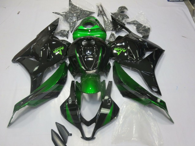Speciale Verde Nero Lucido 2009-2012 CBR600RR Carena Moto Speciale Verde Nero Lucido 2009-2012 CBR600RR Carena Moto