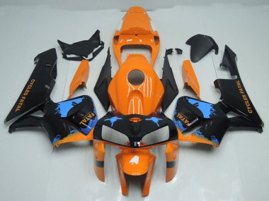 Splatter Arancione & Nero 2005-2006 CBR600RR Carena Moto
