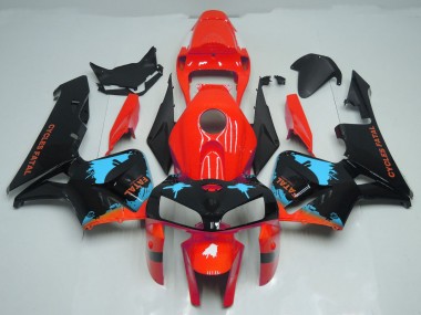 Splatter Azzurro Su Rosso 2005-2006 CBR600RR Carena Moto