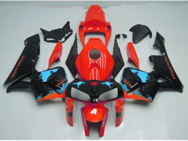 Splatter Azzurro Su Rosso 2005-2006 CBR600RR Carena Moto