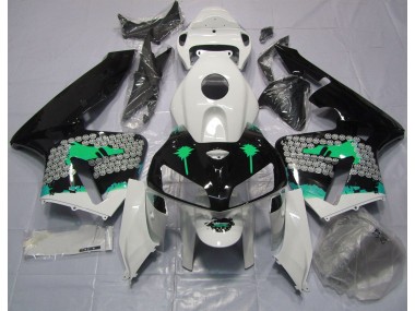 Spruzzi Di Turchese Su Nero Lucido 2005-2006 CBR600RR Carena Moto