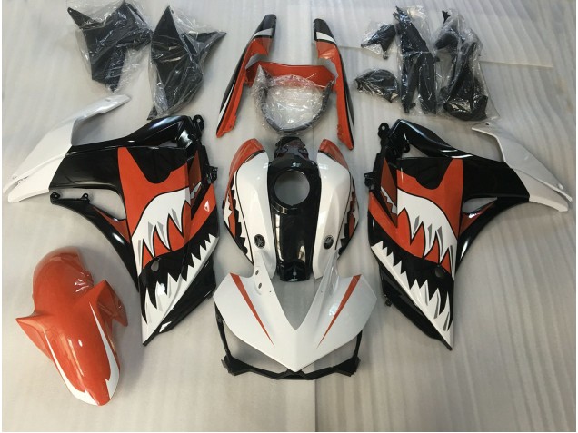 Squalo Arancione & Bianco 2015-2018 R3 Carena Moto Squalo Arancione & Bianco 2015-2018 R3 Carena Moto