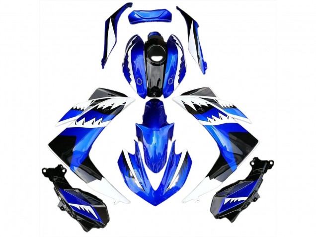 Squalo Bianco Blu & Nero 2015-2018 R3 Carena Moto Squalo Bianco Blu & Nero 2015-2018 R3 Carena Moto