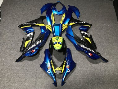 Squalo Blu Metallizzato 2016-2019 ZX10R Carena Moto
