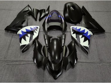 Squalo Nero Opaco & Blu Scuro 2004-2005 ZX10R Carena Moto