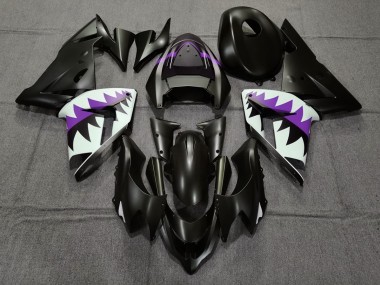 Squalo Nero Opaco & Viola 2004-2005 ZX10R Carena Moto
