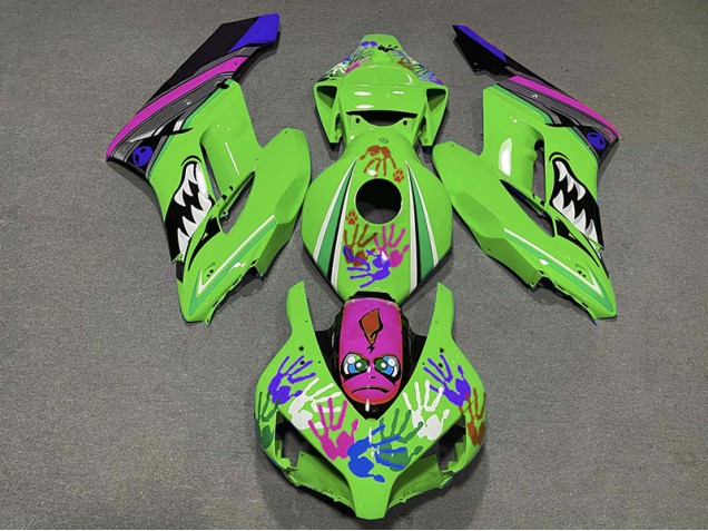 Squalo Verde & Viola 2004-2005 CBR1000RR Carena Moto Squalo Verde & Viola 2004-2005 CBR1000RR Carena Moto