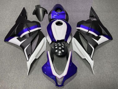 Stella Nera Opaca & Blu Scuro 2009-2012 CBR600RR Carena Moto