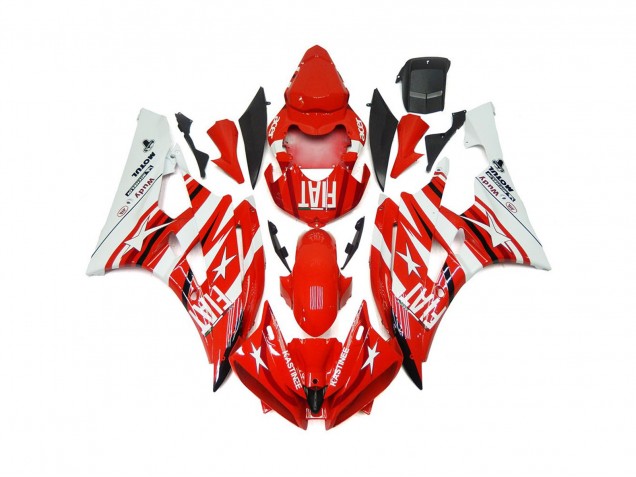 Stella Rossa & Bianca Fiat 2006-2007 R6 Carena Moto Stella Rossa & Bianca Fiat 2006-2007 R6 Carena Moto