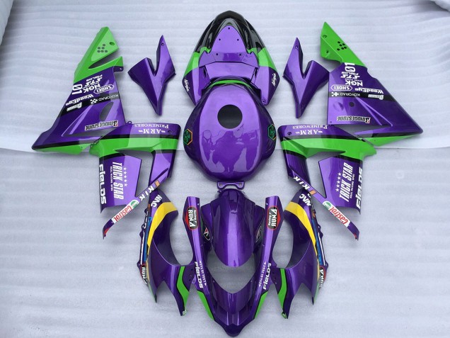 Stella Verde Viola 2004-2005 ZX10R Carena Moto Stella Verde Viola 2004-2005 ZX10R Carena Moto
