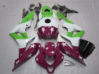 Stelle & Strisce Verdi & Marroni 2007-2008 CBR600RR Carena Moto