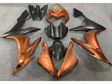 Stile Arancione Lucido & Fibra Di Carbonio 2004-2006 R1 Carena Moto