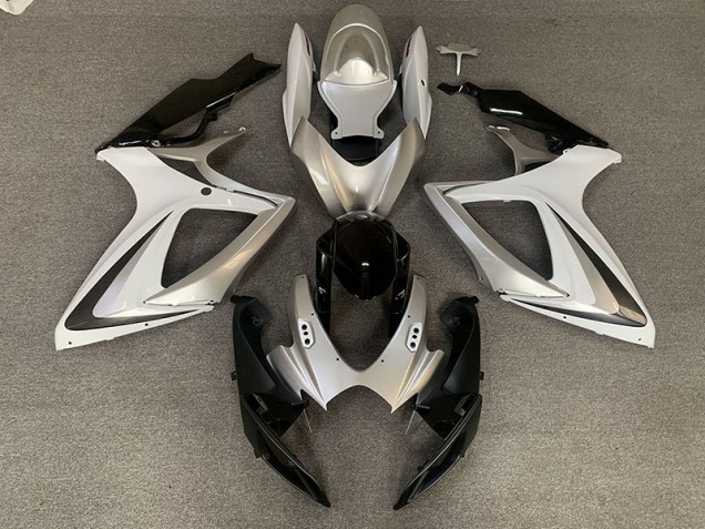 Stile Argento Bianco OEM 2006-2007 GSXR 600-750 Carena Moto Stile Argento Bianco OEM 2006-2007 GSXR 600-750 Carena Moto