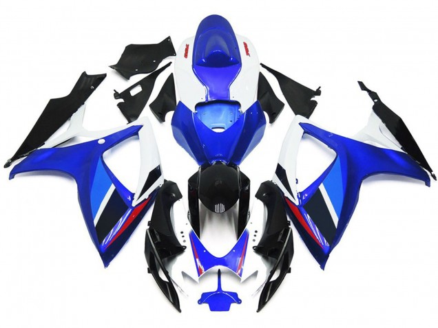 Stile Azzurro & Blu Intenso OEM Con Rosso 2006-2007 GSXR 600-750 Carena Moto Stile Azzurro & Blu Intenso OEM Con Rosso 2006-2007 GSXR 600-750 Carena Moto