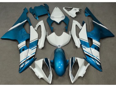 Stile Bianco Lucido & Azzurro OEM 2008-2016 R6 Carena Moto