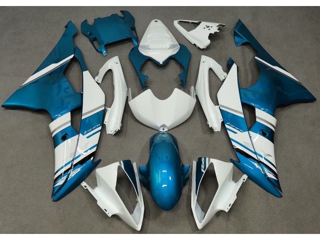 Stile Bianco Lucido & Azzurro OEM 2008-2016 R6 Carena Moto Stile Bianco Lucido & Azzurro OEM 2008-2016 R6 Carena Moto