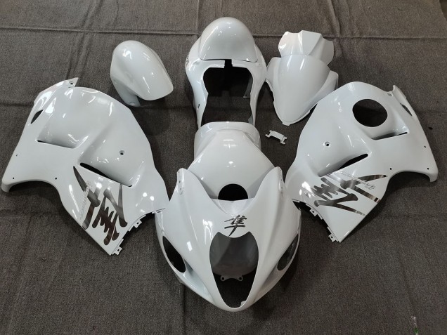 Stile Bianco Lucido OEM Con Decalcomanie Argento 1997-2007 GSXR 1300 Carena Moto Stile Bianco Lucido OEM Con Decalcomanie Argento 1997-2007 GSXR 1300 Carena Moto