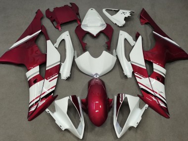 Stile Bianco Lucido & Rosso OEM 2008-2016 R6 Carena Moto