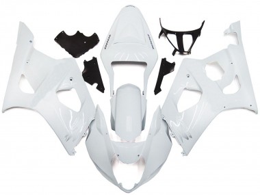 Stile Bianco Lucido Semplice 2003-2004 GSXR 1000 Carena Moto