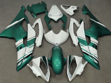 Stile Bianco Lucido & Verde Schiuma Di Mare OEM 2008-2016 R6 Carena Moto