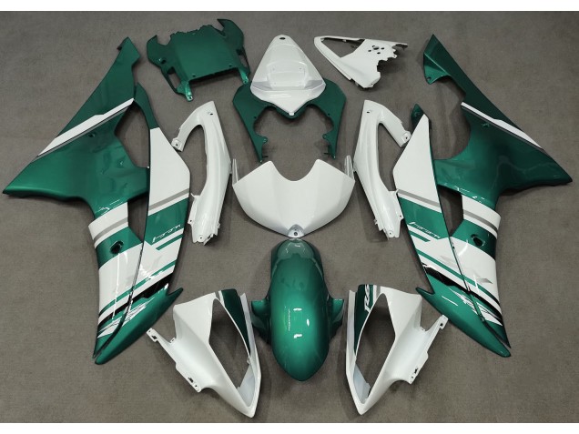 Stile Bianco Lucido & Verde Schiuma Di Mare OEM 2008-2016 R6 Carena Moto Stile Bianco Lucido & Verde Schiuma Di Mare OEM 2008-2016 R6 Carena Moto