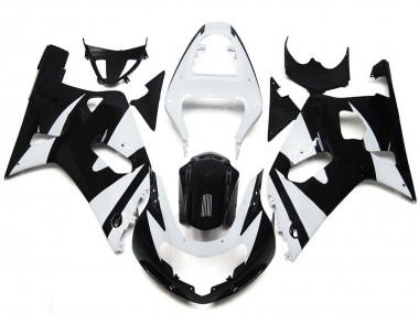 Stile Bianco & Nero OEM 2001-2003 GSXR 600-750 Carena Moto