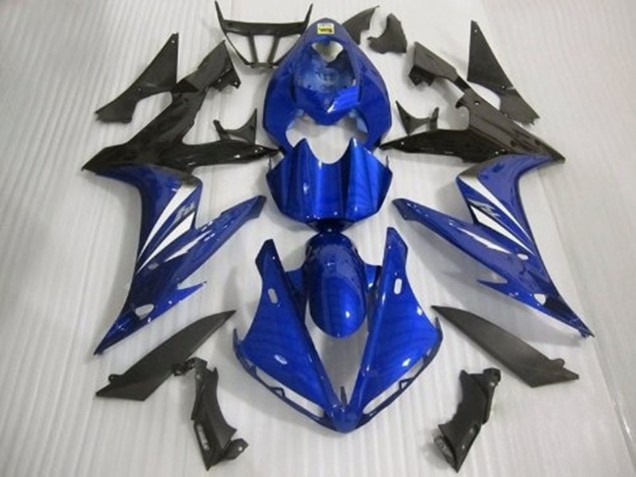 Stile Blu Lucido Bianco & Nero 2004-2006 R1 Carena Moto Stile Blu Lucido Bianco & Nero 2004-2006 R1 Carena Moto