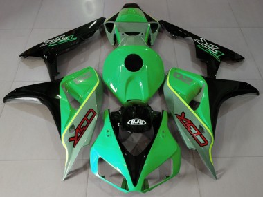 Stile Cbr Verde Lucido & Nero 2006-2007 CBR1000RR Carena Moto