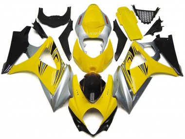 Stile Giallo & Argento OEM 2007-2008 GSXR 1000 Carena Moto
