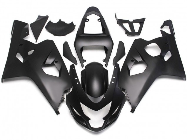 Stile Nero Opaco Con Decalcomanie Rosse 2004-2005 GSXR 600-750 Carena Moto Stile Nero Opaco Con Decalcomanie Rosse 2004-2005 GSXR 600-750 Carena Moto