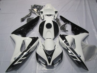 Stile OEM In Bianco & Nero Senza Decalcomanie 2006-2007 CBR1000RR Carena Moto