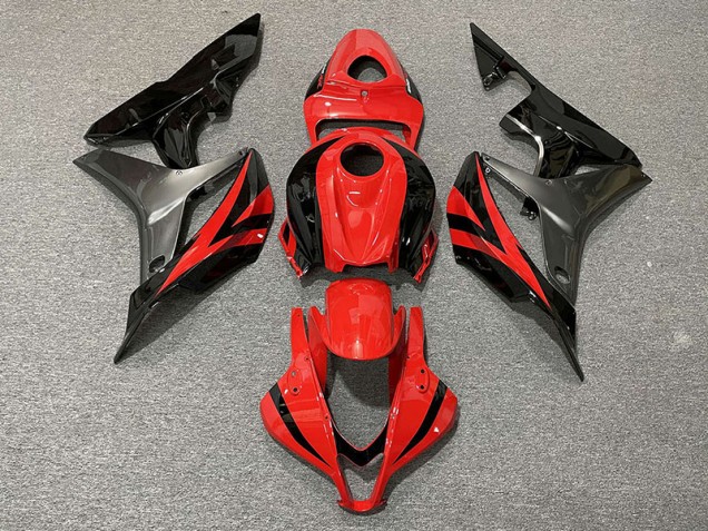 Stile OEM Rosso & Grigio 2007-2008 CBR600RR Carena Moto Stile OEM Rosso & Grigio 2007-2008 CBR600RR Carena Moto