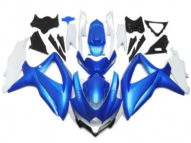Stile Personalizzato Azzurro & Bianco 2008-2010 GSXR 600-750 Carena Moto
