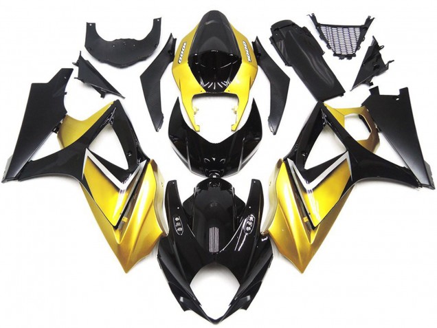 Stile Personalizzato OEM Giallo Oro 2007-2008 GSXR 1000 Carena Moto Stile Personalizzato OEM Giallo Oro 2007-2008 GSXR 1000 Carena Moto