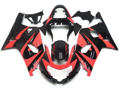 Stile Personalizzato OEM Rosso Chiaro 2001-2003 GSXR 600-750 Carena Moto