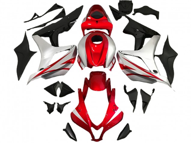 Stile Rosso & Argento OEM 2007-2008 CBR600RR Carena Moto Stile Rosso & Argento OEM 2007-2008 CBR600RR Carena Moto