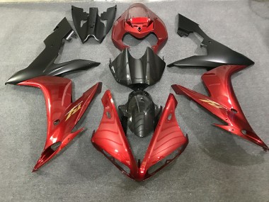 Stile Rosso Bordeaux & Fibra Di Carbonio 2004-2006 R1 Carena Moto