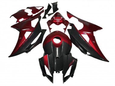 Stile Rosso Con Fibra Di Carbonio 2008-2016 R6 Carena Moto