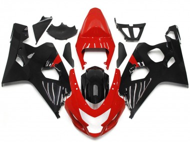 Stile Rosso & Nero Lucido 2004-2005 GSXR 600-750 Carena Moto