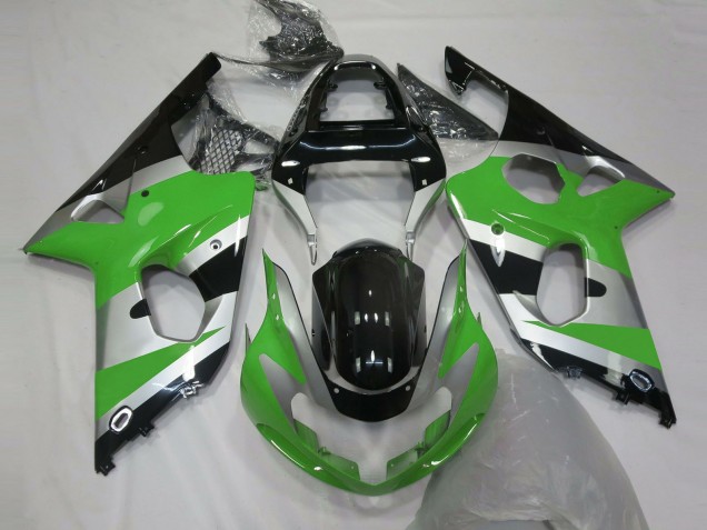 Stile Verde Argento OEM 2000-2002 GSXR 1000 Carena Moto Stile Verde Argento OEM 2000-2002 GSXR 1000 Carena Moto