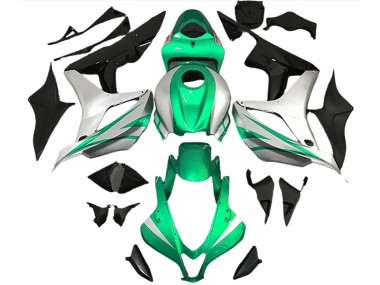Stile Verde Brillante & Argento OEM 2007-2008 CBR600RR Carena Moto