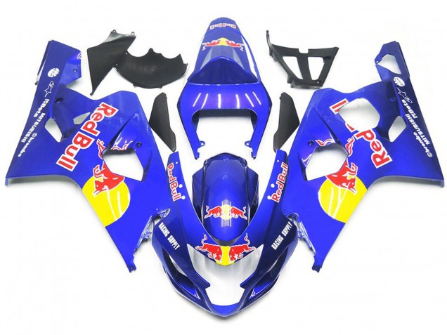 Stile Vibrante Blu Rosso Toro 2004-2005 GSXR 600-750 Carena Moto Stile Vibrante Blu Rosso Toro 2004-2005 GSXR 600-750 Carena Moto